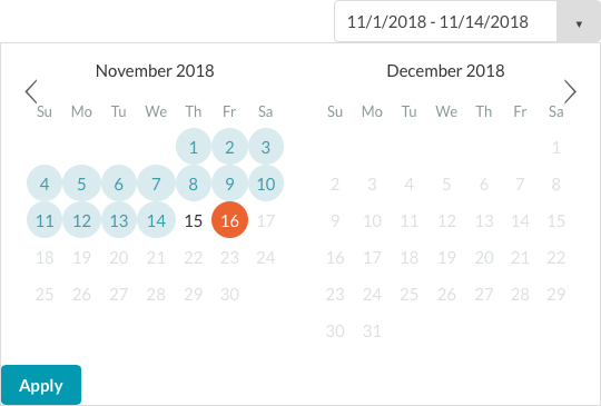 date selector