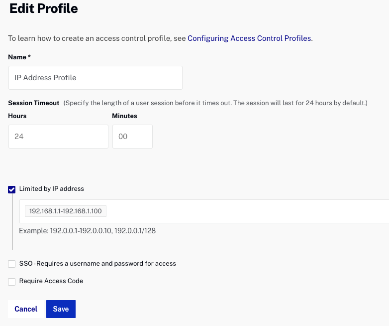 configure ip address